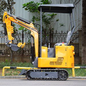 Hot Shopping Mini Excavadora Farm Nueva Micro excavadora sobre orugas de 1,2 toneladas con varios accesorios Mini Excavadora hidráulica para jardín - Product Image 5