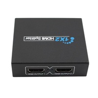 Divisor HDMI 1X2 Divisores y convertidores de Video 1 en 2 salidas para monitores duales PS3 DVD y HDTV Compatible con dispositivos HDMI
