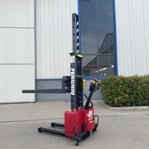 स्वयं लोडिंग पैलेट स्टेकर 0.5टन 1 टन 1.3 मीटर 1.5 मीटर पोर्टेबल इलेक्ट्रिक फोर्कलिफ्ट स्टेकर क्रेन लोडिंग और अनलोडिंग स्टेकर - Product Image 5