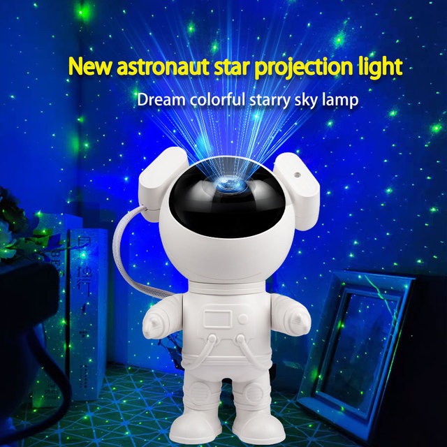 Holiday Gift Imported Grass Night Table Lamp Astronaut galaxy Projector Stand Design for Father'