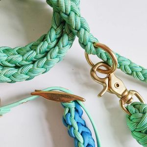 Collar personalizado de lujo con diseño personalizado, cadena LED para perros, arnés resistente para mascotas, paracord, macramé, Collar para perros, chaleco, conjunto de arnés - Product Image 5