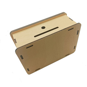 Tirelire en bois vintage <span class=keywords><strong>de</strong></span> style européen pour enfants avec fente <span class=keywords><strong>de</strong></span> dépôt/retirée et serrure à combinaison, décoration intérieure pour économies et espèces - Product Image 4
