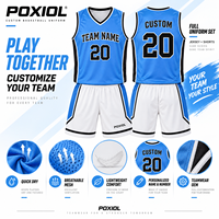 Ensemble d'uniformes de basketball personnalisés à séchage rapide, maillot et short d'entraînement, nom et numéro personnalisés, tenue d'équipe, vente en gros OEM, faible MOQ