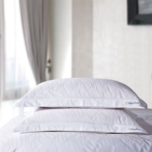 Almohada de cama de <span class=keywords><strong>plumas</strong></span> de Hotel Hilton de 5 estrellas, almohada para dormir con inserto de microfibra de algodón, almohada suave para el cuello con relleno de algodón 100% - Product Image 1