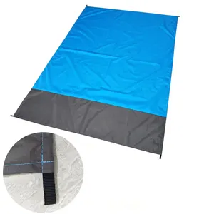 Oversize Sand Free Beach Mat Impermeável Camping Beach Blanket Pocket Picnic Mat Portátil