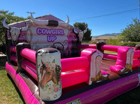 Machine de rodéo gonflable populaire avec tapis de glisse pour la location commerciale - Utilisation intérieure/extérieure pour enfants et adultes
