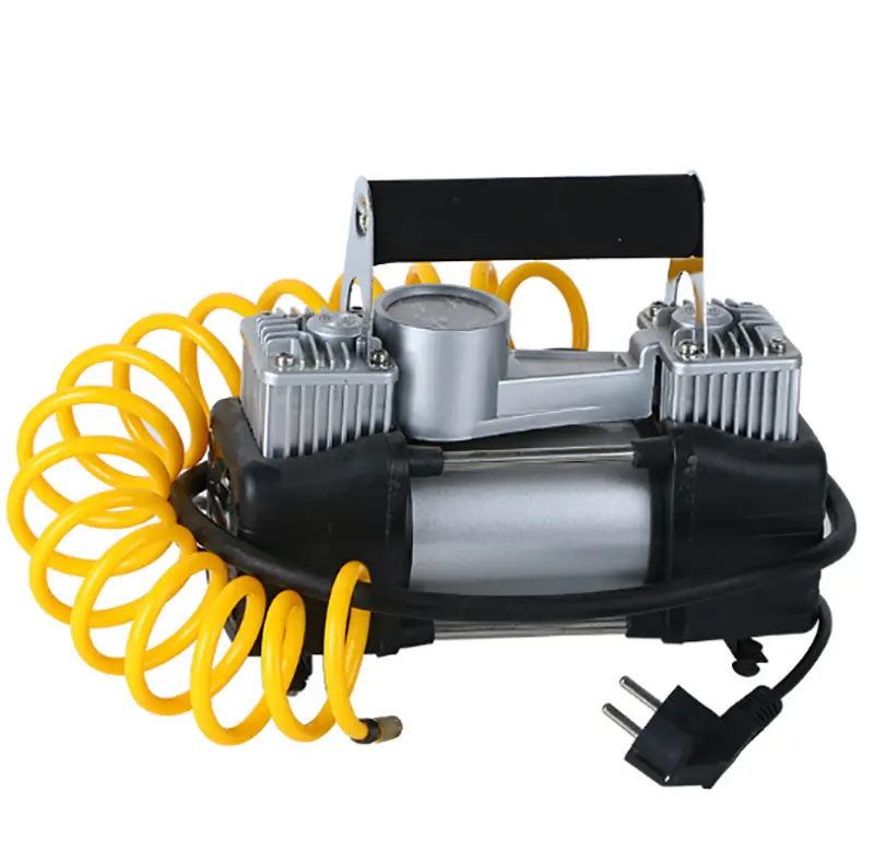 Ağır hizmet tipi lastik şişirme taşınabilir MINI araba pompası 220V araba hava kompresörü