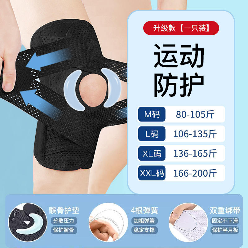 สนับเข่าสี่รุ่น [สีดำ] บรรจุกล่อง-หนึ่ง