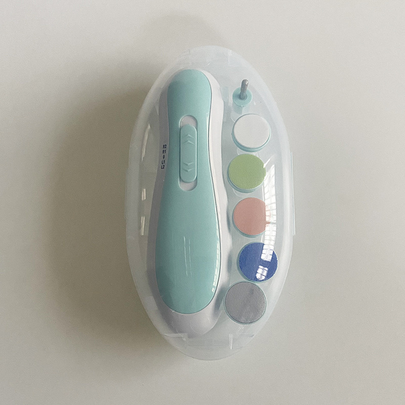 Cortauñas para bebé verde lago