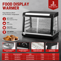 Vitrine chauffante pour aliments, vente directe d'usine, en acier inoxydable, chauffe-aliments électrique commercial, vitrine
