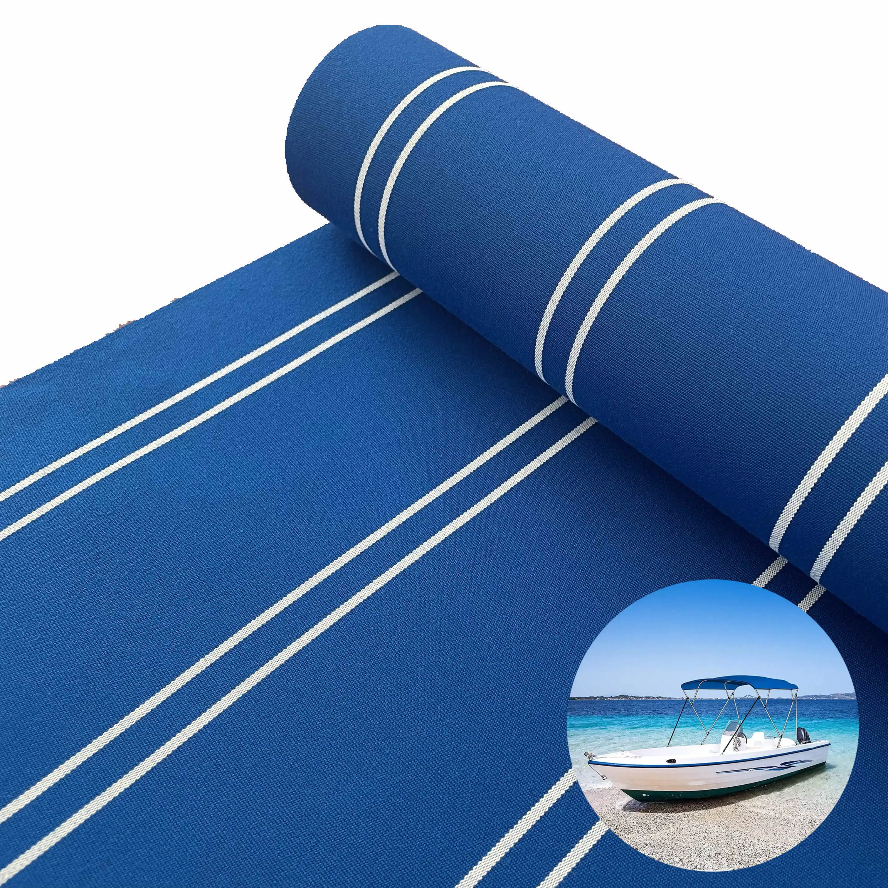 Waterdicht Uv-bescherming Polyester Oplossing Geverfd Acryl Bimini Boot Jacht Top Vervanging Cover Stof