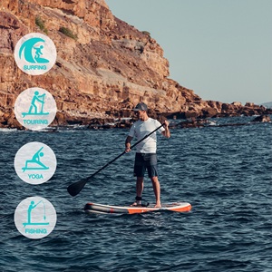 FUNWATER Dropshipping OEM venta al por mayor sup Gladiator Factory <span class=keywords><strong>Softboard</strong></span> tabla de <span class=keywords><strong>surf</strong></span> inflable Sub Paddle Board Yoga Tabla Padel <span class=keywords><strong>Surf</strong></span> - Product Image 5