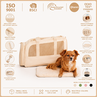 Sac à dos de transport pour animaux de compagnie approuvé par la TSA, avec espace extensible, compartiment pour ordinateur portable et poche pour trolley, idéal pour les voyages aériens.