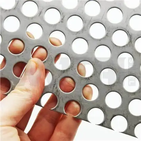 Galvanized Iron/ Stainless Steel Round Hole Perforated Punched Metal Mesh Sheet