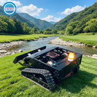 Tondeuse robotisée hydro-pneumatique à nivellement automatique avec châssis métallique robuste et processeur IA pour la tonte sur pentes de fermes solaires – Prête à l'emploi