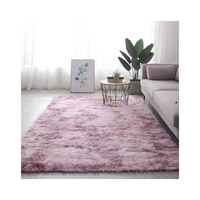Tapis en fausse fourrure ultra doux Tapis blanc moelleux Tapis à poils longs Tapis arc-en-ciel