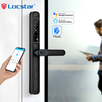 Serrure intelligente Locstar Security TTlock, mot de passe, extérieur, mince, pour porte en aluminium, étanche, serrure de porte intelligente