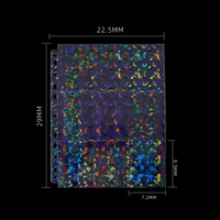 Nuevo 600-Count Holographic Clear Top Loading 9-Pocket Page PP Trading Card Sleeves para tarjetas y más