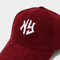 Gorras de Pana Bordadas de Color Sólido de Alta Calidad, Gorras de Béisbol Ajustables para Mujer, Estilo Casual para Primavera y Otoño