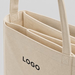 Bolsa de Lona para Libros con Separadores, Bolsa de Biblioteca con Logotipo Personalizado - Product Image 4
