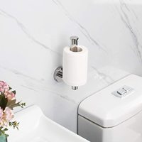 Sondoly Porte-papier hygiénique en acier inoxydable Porte-rouleau de papier hygiénique mural pour salle de bain