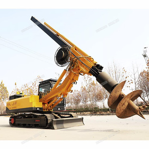 เครื่องตอกเสาเข็มแบบหมุนติดตั้งบนรถตีนตะขาบ ขนาด 1500 มม. พร้อมแท่นขุดเจาะ ราคา - Product Image 1