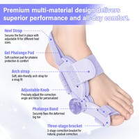 Redresseur d'orteils réglable pour hommes et femmes, correction du hallux valgus, soulagement des douleurs de la phalange arrière (OEM)