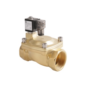 zx204 series large flow 220V water gas two-position two-way internal thread brass normally open solenoid - Product Image 3