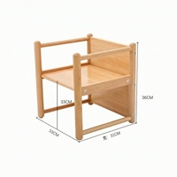 Meubles en bois Montessori pour la maternelle, chaises en bois pour enfants, ensembles de chaises en bois pour la maternelle, chaises pour bébés, mobilier de classe