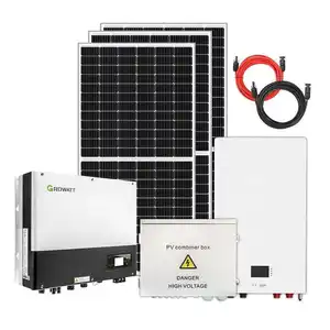 लिथियम बैटरी ऊर्जा भंडारण प्रणाली द्वारा प्रदान की गई 10 kw 15kw सौर पैनल प्रणाली के साथ 8 kw 10 kw 12kw सौर हाइब्रिड प्रणाली