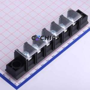 KF88SM-16.0-6P Barrier Terminal Block Through hole Component (THT),P=16mm Connector With Cover Plate 16mm 1x6P Straight Pin - Product Image 1