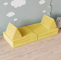 Fauteuil compressé sous vide, une place, en tissu, garni d'éponge, design ergonomique moderne, pieds en bois, ensemble modulaire pour la maison et le bureau