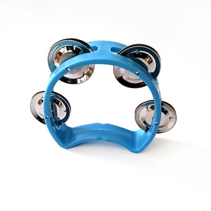 Wholesale Orff Percussion <b>Instrument</b> Colorful Plastic Single-Row Hand Shaking Bell <b>Musical</b> <b>Instrument</b> Tambourine for Kids - Product Image 3