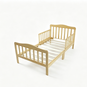 <span class=keywords><strong>Lit</strong></span> pour tout-petits en bois massif avec barrières de sécurité, <span class=keywords><strong>lit</strong></span> simple au sol pour enfants, cadre de <span class=keywords><strong>lit</strong></span> pour garçons et filles, mobilier de chambre d'enfant - Product Image 1