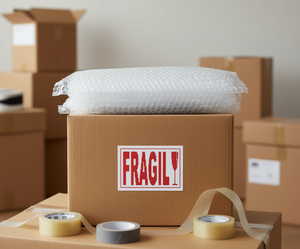 Etichetta Fragile Stampata 200x4.5cm Rettangolare in Carta per Stampa Digitale Uso Spedizioni - Product Image 2