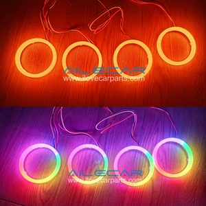 Ailecar 4pcs 10W 93mm RGBW bông ánh sáng đuổi theo dẫn mắt thiên thần XLD với chuyển ánh sáng RGB thay đổi màu sắc dẫn đèn thiên thần - Product Image 2