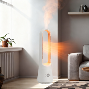 مروحة برج بدون شفرات للتدفئة والتبريد، مروحة كهربائية منزلية بدون شفرات - Product Image 2