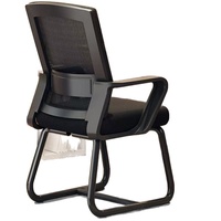 Silla Ergonómica de Oficina para Computadora con Reposacabezas Ajustable, Base Tipo Trineo, Material de Malla para Largas Jornadas Sentado, Ideal para Dormitorios Universitarios y Escritorios en Casa