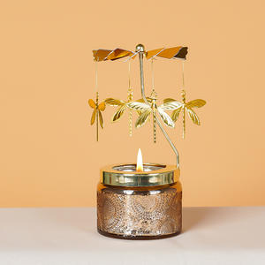 Velas en Frascos de Vidrio Perfectas para Cenas Románticas, Salas de Estar Acogedoras o Baños Relajantes, Vela Perfumada Giratoria para Recuerdos de Boda - Product Image 5