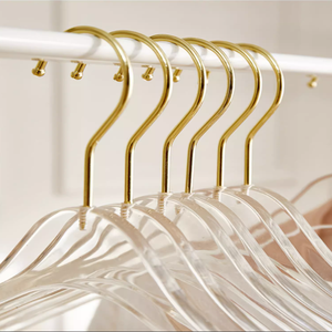 Commercio all'ingrosso personalizzato pantalone negozio di abbigliamento acrilico trasparente Stand Rack trasparente lavanderia appendiabiti per bambini panni per adulti - Product Image 5