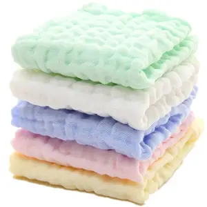 Natural muslin cotton soft and non-damaging newborn baby face towel suitable for sensitive skin handiness