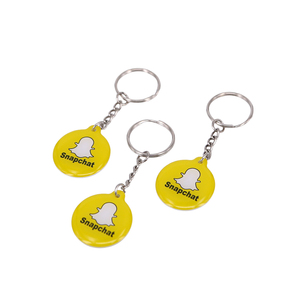 Tarjeta NFC <span class=keywords><strong>de</strong></span> Epoxi con Chip 213 <span class=keywords><strong>de</strong></span> 13.56mhz y Anillo Metálico con Logotipo Personalizado - Product Image 1