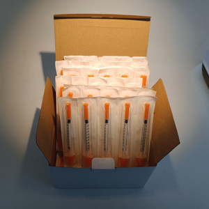 Seringues à <span class=keywords><strong>insuline</strong></span> jetables, dispositif médical discret, 0,3 ml, 0,5 ml, 1 ml, 5/16, 1/2 pouce, 1/4 pouce, lot de 100, <span class=keywords><strong>pour</strong></span> animaux, boîte de 1 ml - Product Image 5