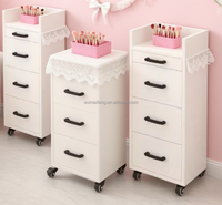 Vente en gros Offre Spéciale d'usine directe étagère de rangement mobile avec roues rangement cuisine salle de bain salon de beauté chariot latéral