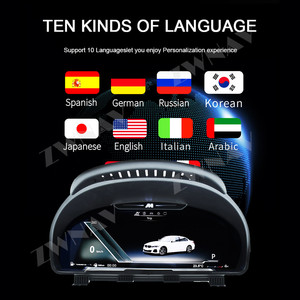 Zwnav 12.3 inch LCD cụm kỹ thuật số cho BMW 5/6/7Series X3 X4 X5 X6 xe Bảng điều khiển kỹ thuật số Đồng hồ tốc độ LCD Bảng điều khiển - Product Image 6