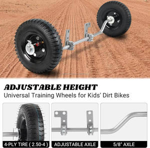 Roues d'entraînement réglables en métal à usage général pour enfants Dirt Bikes Roues d'équilibre de moto durables - Product Image 2