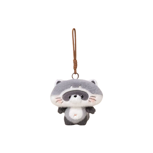 Set di Portachiavi Peluche Animali Carini e Robusti, <span class=keywords><strong>Panda</strong></span> <span class=keywords><strong>Rosso</strong></span> e Criceto, Pelliccia Soffice e Delicata sulla Pelle, Piccolo Regalo per le Feste per Tutte le Età - Product Image 4