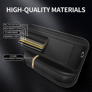 Accessoires d'intérieur en cuir PU noir multifonctionnel Console Gap Filler Seat Storage Siège <span class=keywords><strong>de</strong></span> <span class=keywords><strong>voiture</strong></span> Side Gap Organizer - Product Image 5