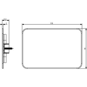 Boîte murale encastrée Vimar 3 modules, en plastique blanc, 503 Vimar-71633, protection des câbles électriques - Product Image 3