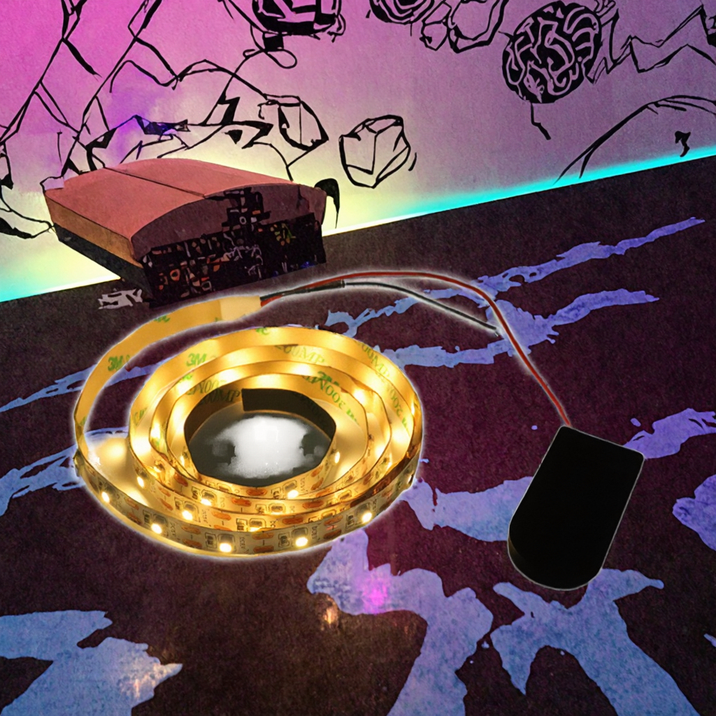 CR2032 Battery Cell Powered LED Strip Lights 5V 6V 0.5m Flexible SMD3528 Smd2835 Light Strings of 8mm Width · image 2